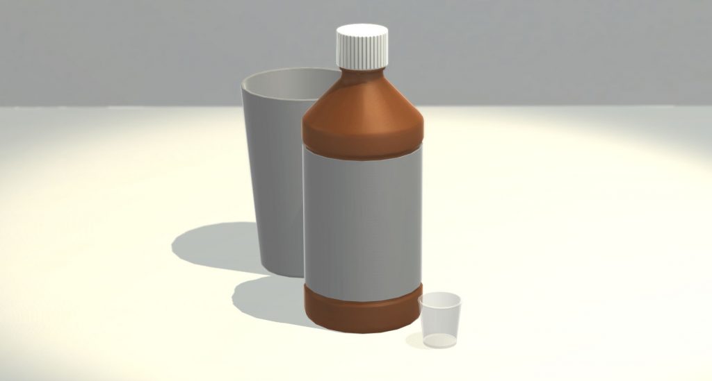 oral administration of liquid medication