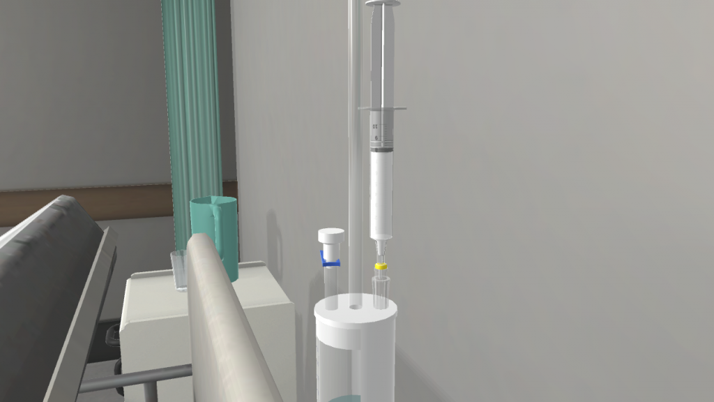 Administering IV Medication Bolus via a Burette NurseSim Classic